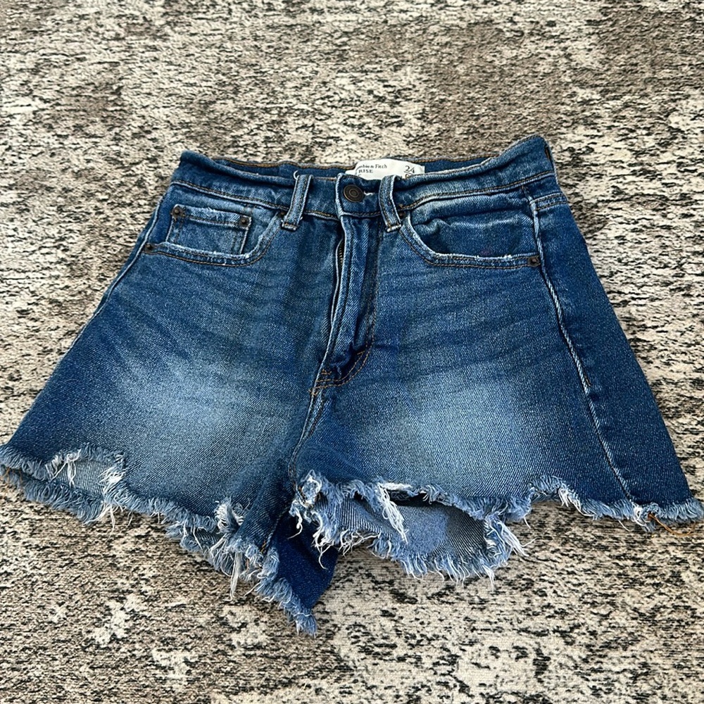 a&f jean shorts